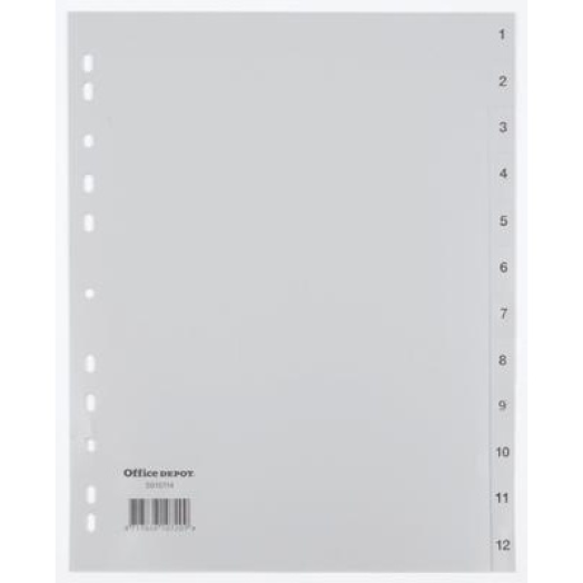 Office Depot műanyag maxi regiszter A4+
