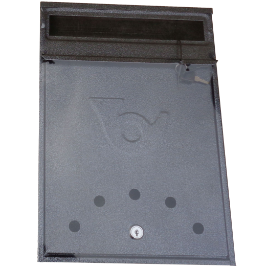 POSTALÁDA 400X275X95 MM KOCKA SZÜRKE