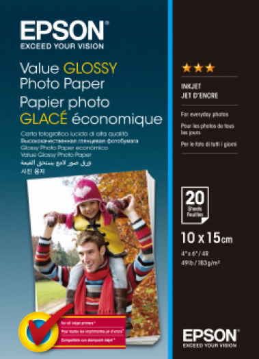 Epson 10x15 fényes 20L 183g fotópapír