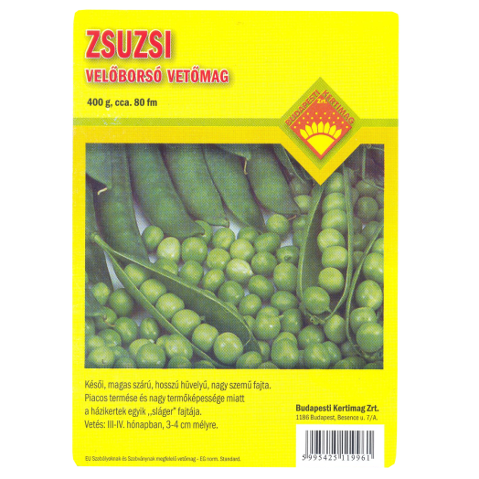 ZÖLDBORSÓ ZSUZSI 400G               GAZDASÁGI VETŐMAG