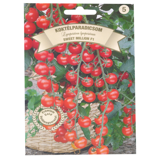 KOKTÉLPARADICSOM SWEET MILLION F1 PRÉMIUM GOLD VETŐMAG