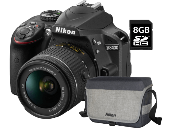 D3400+AF-P 18-55VR+TÁSKA+8GBSD(S)