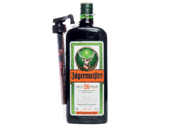 Jägermeister keserűlikőr adagolóval