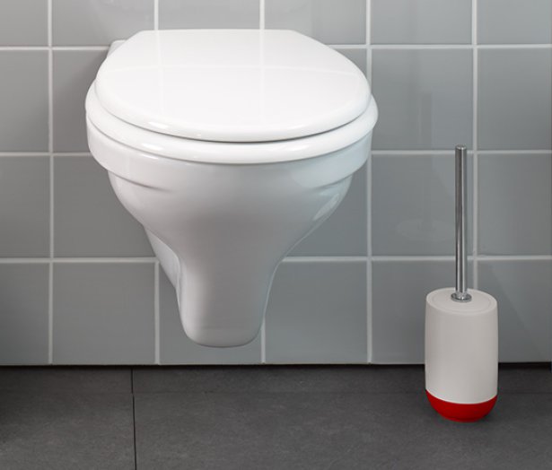 WC-kefe, fehér-piros