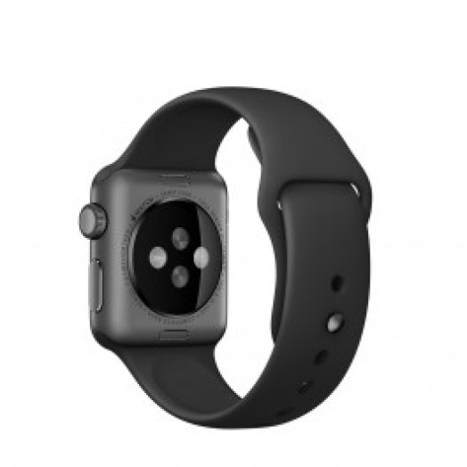 Apple - 38 mm-es fekete sportszíj asztrofekete szegeccsel