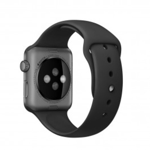 Apple - 42 mm-es fekete sportszíj asztrofekete szegeccsel
