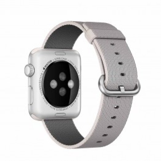 Apple - 42mm-es gyöngyszürke szőtt műanyag szíj
