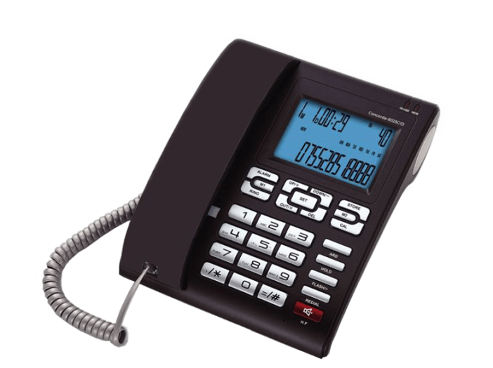 6025CID telefon, padlizsán - fekete szín