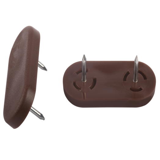 BEÜTHETŐ MŰANYAG PADLÓVÉDŐ 45X20MM  BARNA, 4 DB-OS