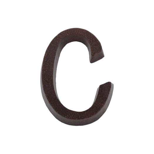 HÁZSZÁM ALU. "C" BETŰ BARNA 11CM SB