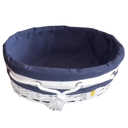 TÁROLÓKOSÁR L-ES VESSZŐ/TEXTIL OVÁLIS
