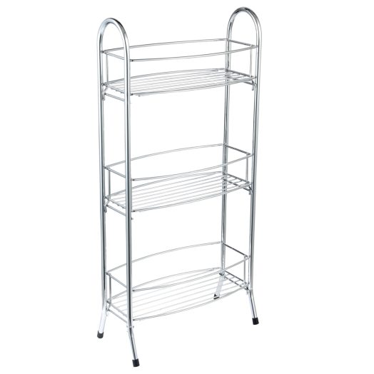 HÁROMSZINTES FÜRDŐSZOBAI POLC 36X18X71CM