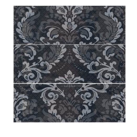 ROYAL DEKORCSEMPE TRESOR BLACK 30X30,5 CM, 3 RÉSZES SZETT