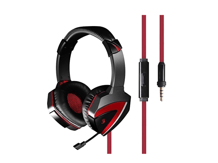 G500 Bloody piros - fekete gamer fejhalgató