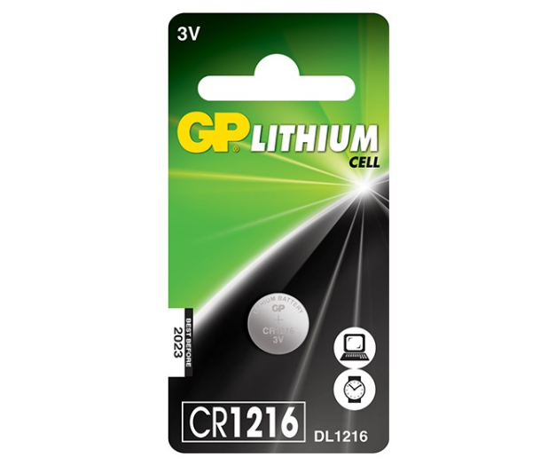 GP LÍTIUM GOMBELEM CR1216