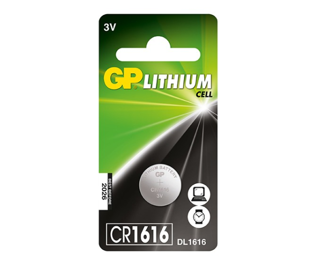 GP LÍTIUM GOMBELEM CR1616