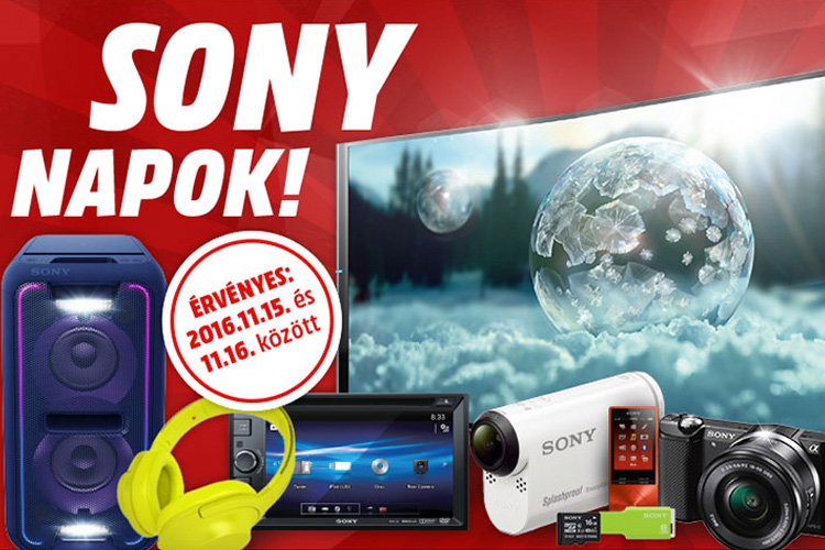 Sony napok a Media Marktban - akár 20% kedvezmény!