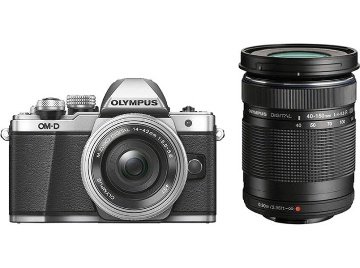 E-M10 II ezüst + EZ-M1442 II R ezüst +  EZ-M4015 fekete Kit