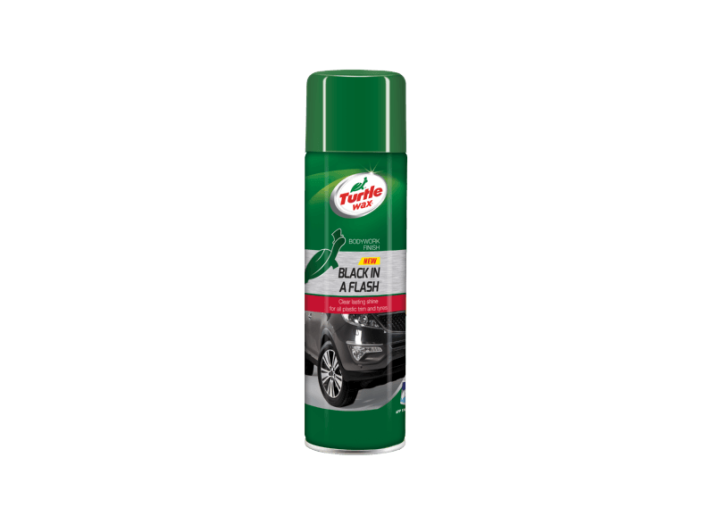 TW FG7615 GL BLACK IN A FLASH külső műanyag ápoló aeroszol 500 ml