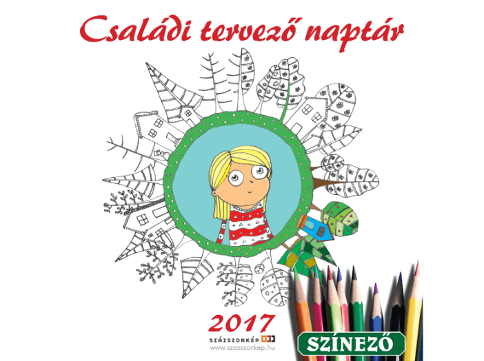 Családi tervező naptár 2017 - 30x30 cm