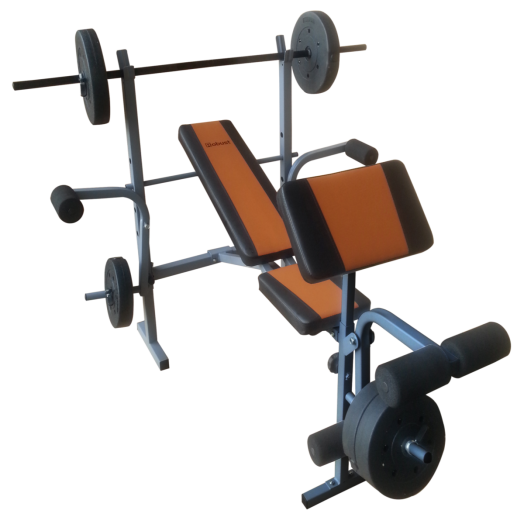 ROBUST FIT SÚLYZÓPAD SÚLYKÉSZLETTEL ÁLLÍTHATÓ HÁTTÁMLA,BICEPSZPADDAL