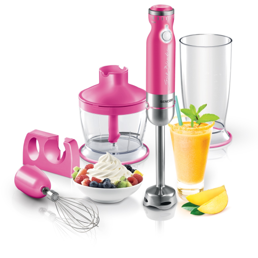 Sencor botmixer szett, 800 W SHB 4368RS rózsaszín