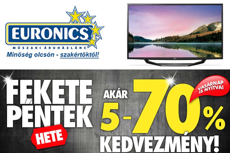 Elképesztő Black Friday akció az Euronicsban