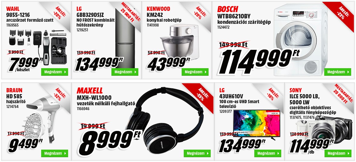Media Markt Black Friday akciós termékek