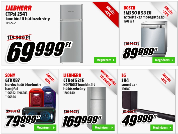 Media Markt Black Friday akciós termékek