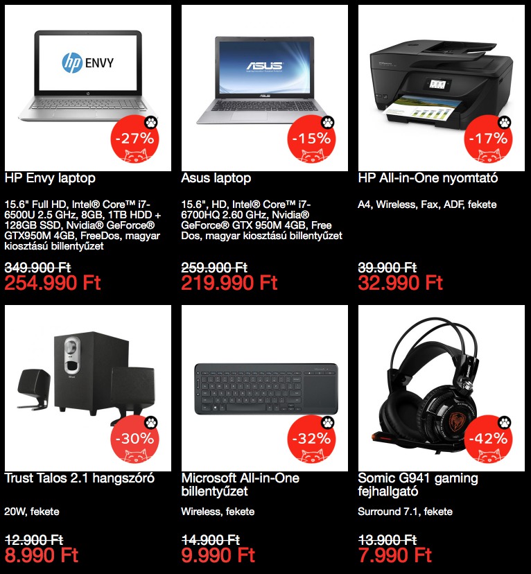 emag akciós termékek black friday második felvonás