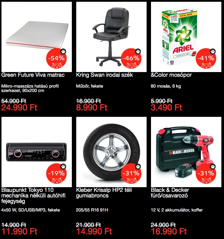 emag akciós termékek black friday második felvonás