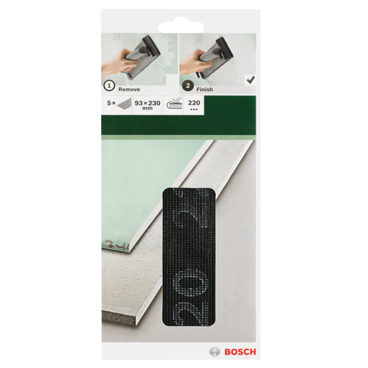 CSISZOLÓRÁCS 93X230MM G 220, 5DB