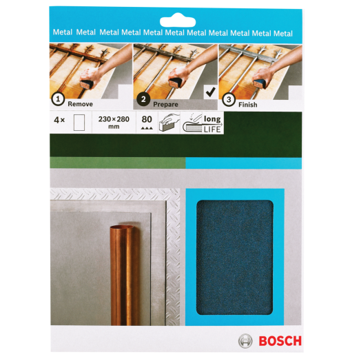 KÉZI CSISZOLÓLAPKÉSZLETEK 230X280MM FÉMHEZ P80