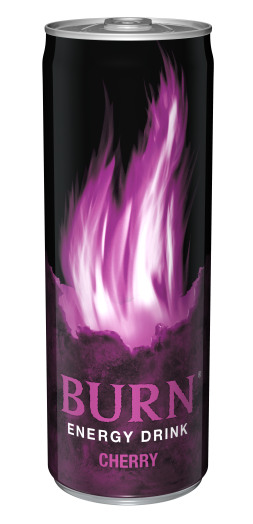 Burn Cherry energiaital 0,25 l