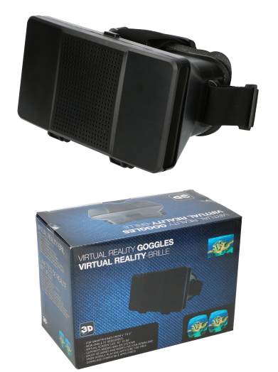 3D VR szemüveg fekete
