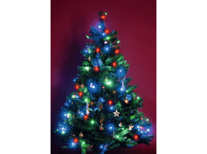 KI 100 LED/M LED FÉNYFÜZÉR SZÍNES, 8m, 1,5m tápvezeték, 100 db LED, állófényü, 230V~