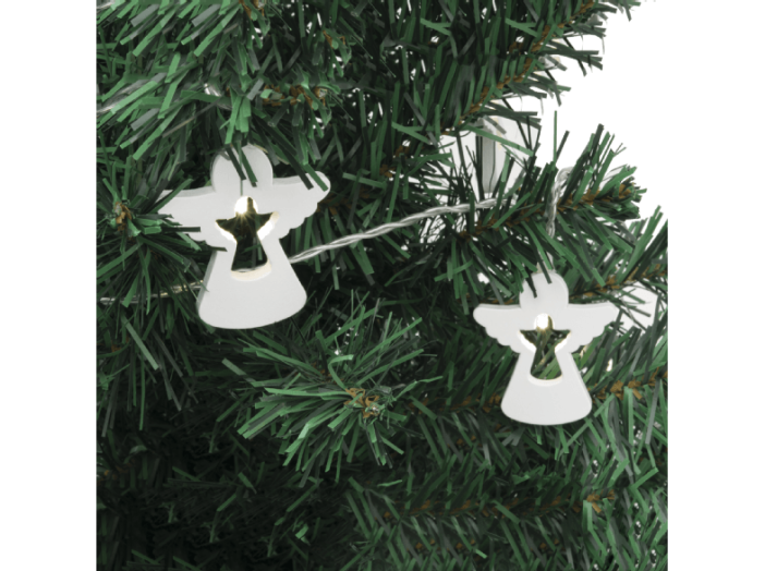 KLW 20 LED-es, elemes fényfüzér, angyal, 20 LED, melegfehér