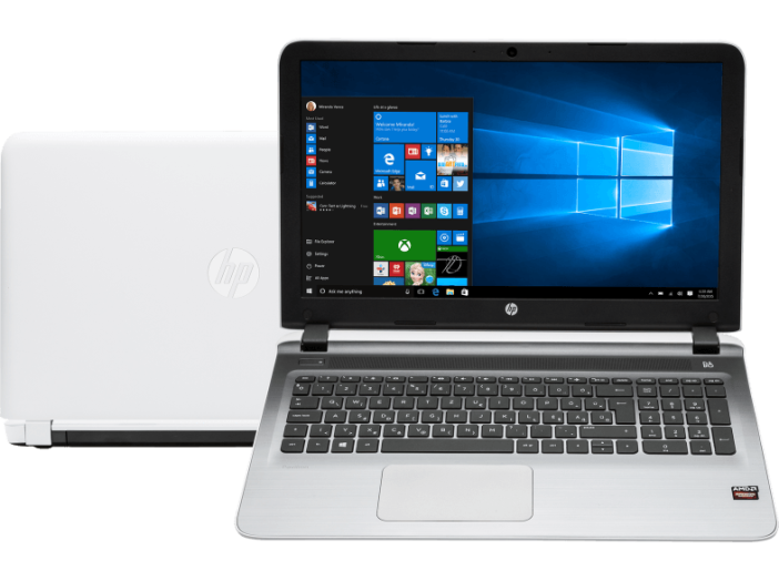 Pavilion 15 fehér notebook V4M07EA (15,6" Full HD/AMD A10/4GB/256GB SSD/R7 M360 2GB VGA/Windows 10)