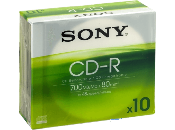 10CDQ80PS  CD-R írható lemez 700 MB 48x, 10 db