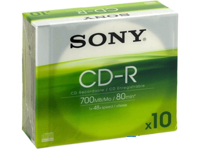 10CDQ80PS CD-R írható lemez 700 MB 48x, 10 db