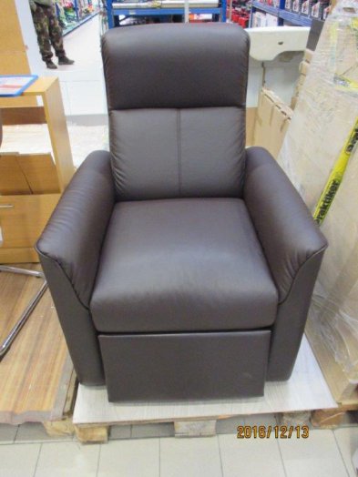 RUTH TV FOTEL BARNA MŰBŐR 76X89/169X104 CM Outlet