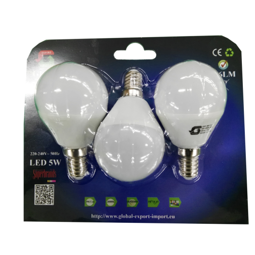 LED FÉNYFORRÁS GYERTYA 5W E14 400LM 3000K 3DB/CS 304935