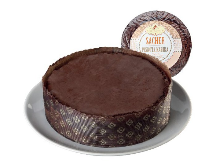 Sacher piskóta karika