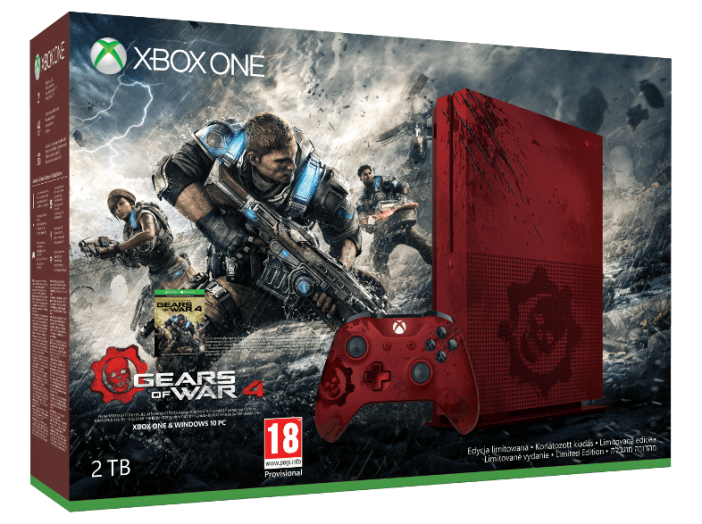 Xbox One S 2TB konzol - Gears of War 4 Limited Edition gépcsomag