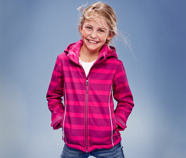 Gyerek softshell dzseki, pink