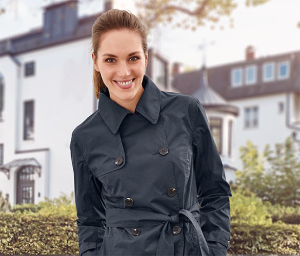 Női funkcionális ballonkabát, kék