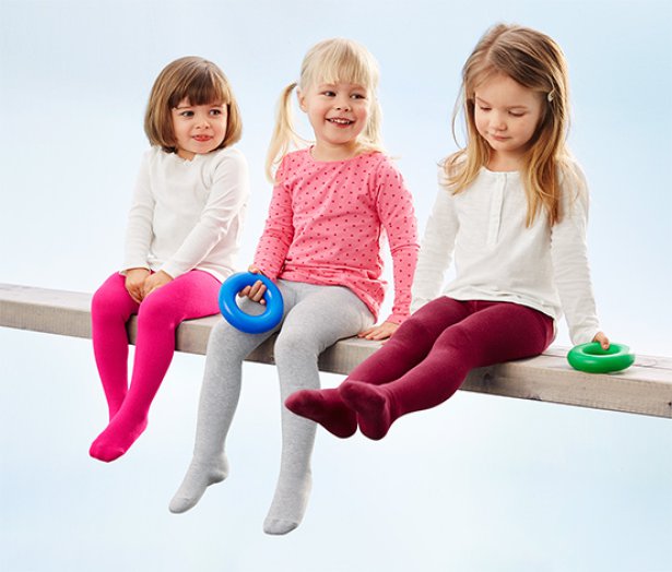 Gyerek 3 pár harisnya szettben, pink
