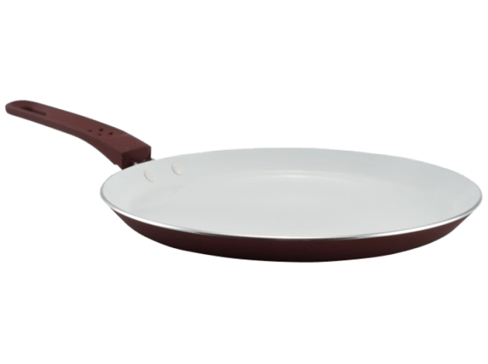 YON 10225 kerámia bevonatos palacsintasütő 24 cm, barna (indukciós)