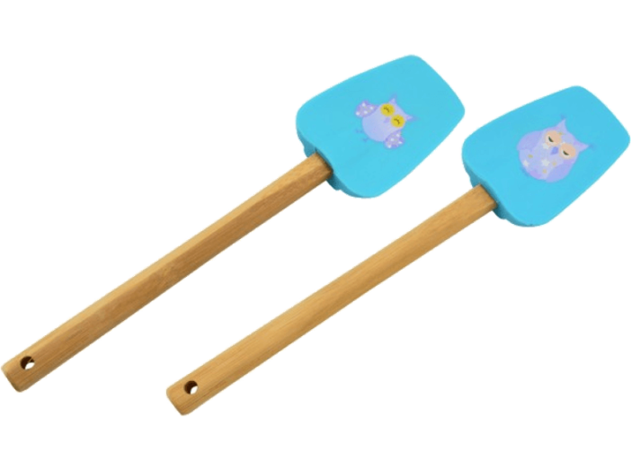 14464 Szilikon spatula bambusz nyéllel