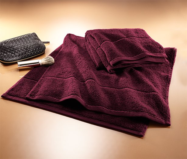 2 frottír törölköző szettben, bordó